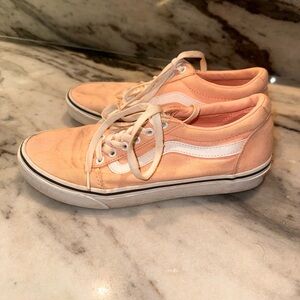 Vans Women's Size‎ 8.5 Peach Canvas Sneakers